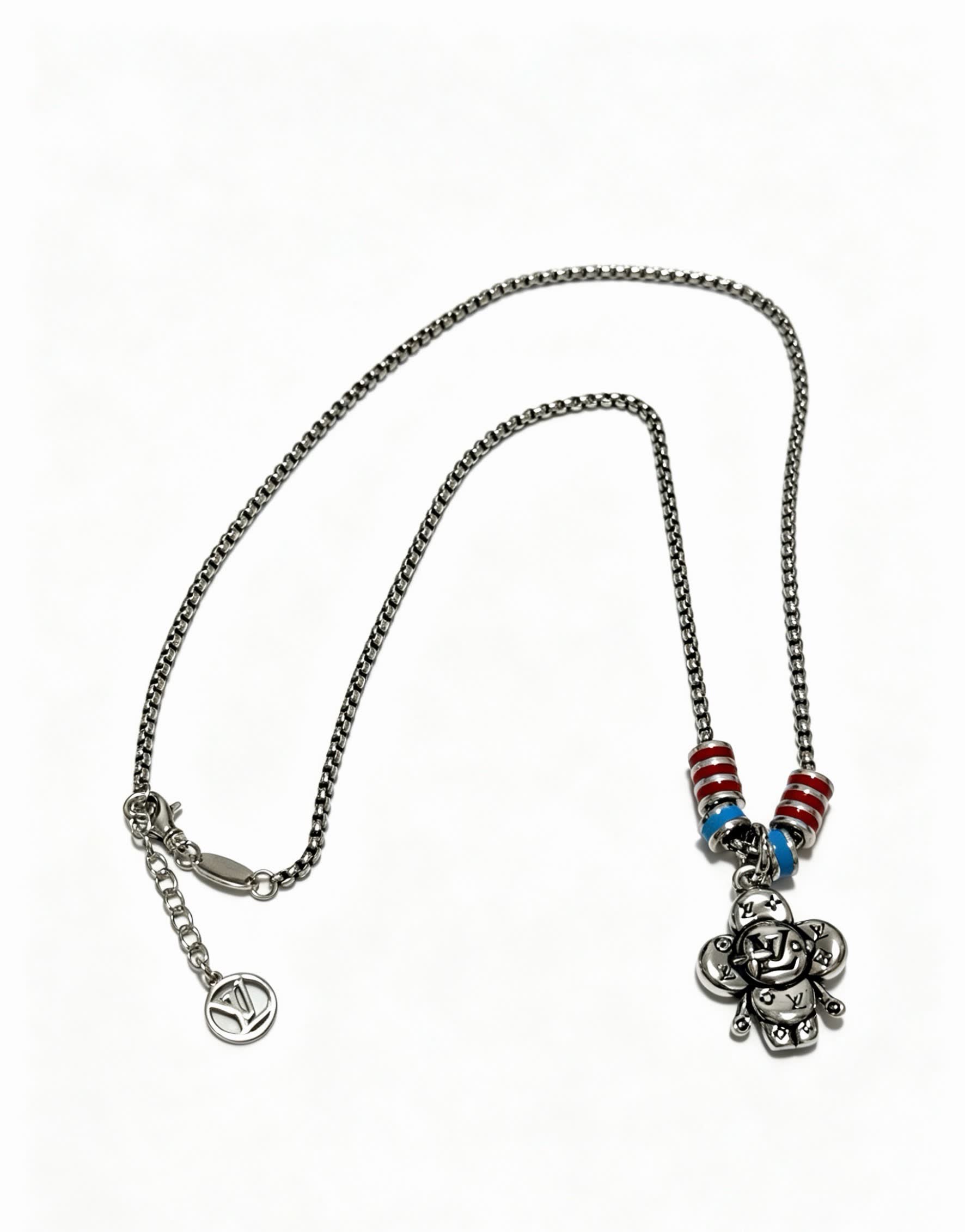 Louis Vuitton Silver Charm Necklace